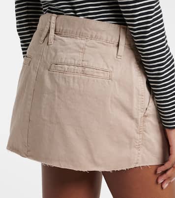 Chino cotton canvas miniskirt | Slvrlake