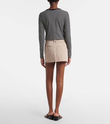 Chino cotton canvas miniskirt | Slvrlake