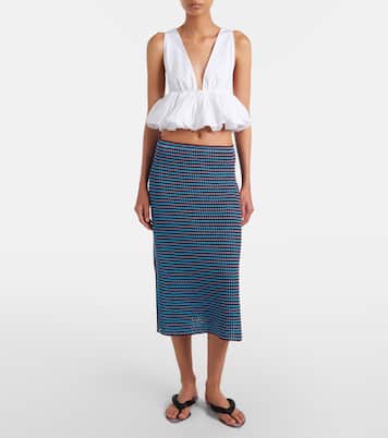 Crochet cotton pencil skirt | Alaïa