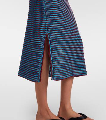 Crochet cotton pencil skirt | Alaïa
