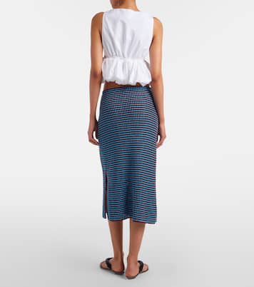 Crochet cotton pencil skirt | Alaïa