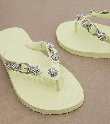 Cagole embellished thong sandals | Balenciaga