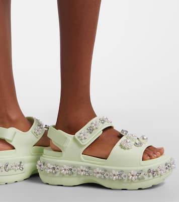 x Crocs embellished platform sandals | Simone Rocha