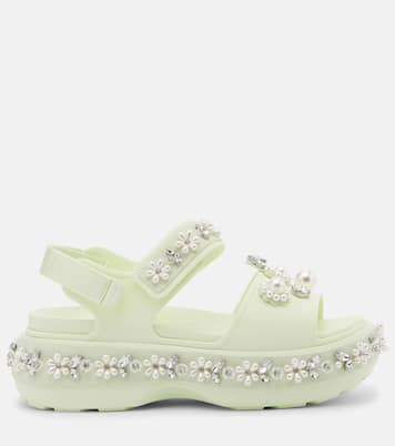 x Crocs embellished platform sandals | Simone Rocha