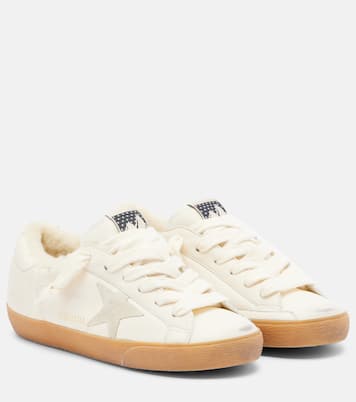 Super-Star shearling-lined leather sneakers | Golden Goose