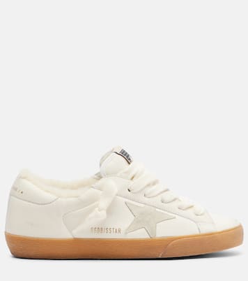 Super-Star shearling-lined leather sneakers | Golden Goose