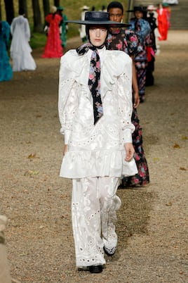 Robe en coton et soie | Erdem