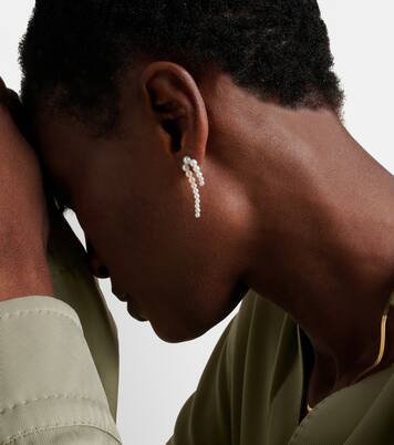 Aros Petite Perle Nuit de oro de 14 ct con perlas | Sophie Bille Brahe