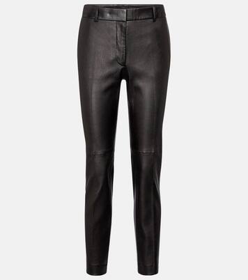 Mid-Rise-Hose Coleman aus Leder | Joseph