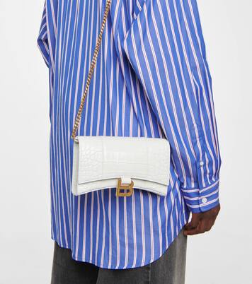 Portefeuille Hourglass en cuir | Balenciaga