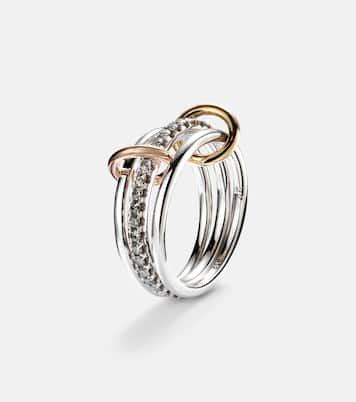 Anello Tigris MX Gris in argento con diamanti | Spinelli Kilcollin