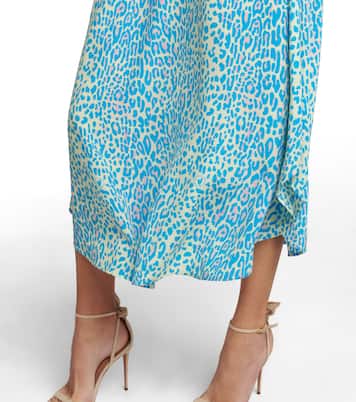 Bedrucktes Midikleid aus Seide | Stella McCartney