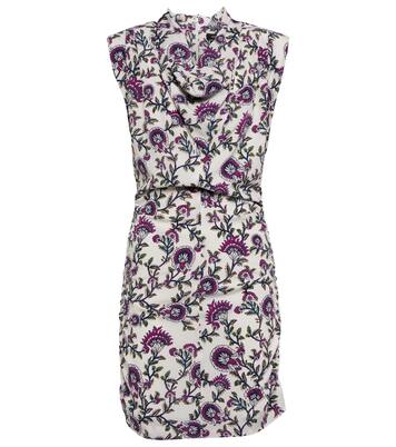 Robe Bemaya en soie mélangée à fleurs | Isabel Marant