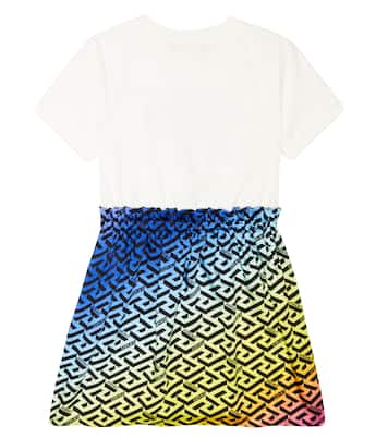 Robe t-shirt imprimée | Versace Kids