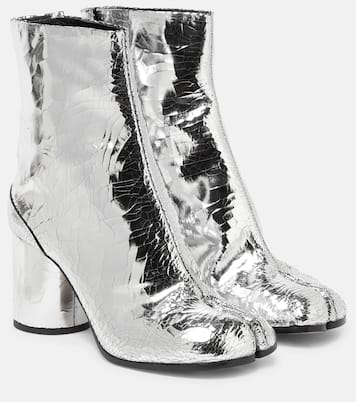 Ankle Boots Tabi aus Metallic-Leder | Maison Margiela