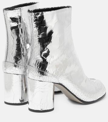 Ankle Boots Tabi aus Metallic-Leder | Maison Margiela