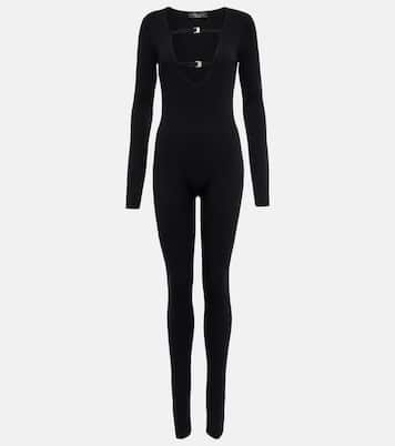 Jessie V-neck crêpe jumpsuit | Blumarine