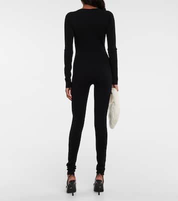 Jessie V-neck crêpe jumpsuit | Blumarine