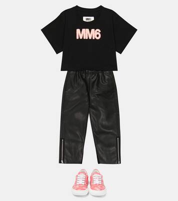 Logo cotton T-shirt | MM6 Maison Margiela Kids