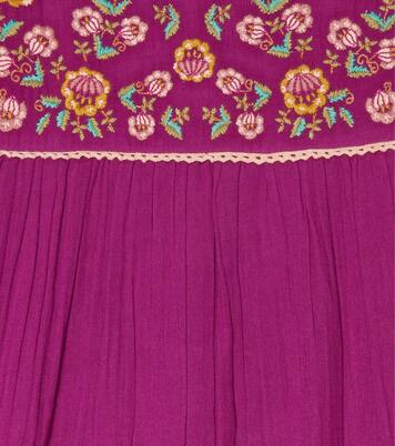 Robe Isatys brodée en coton | Louise Misha