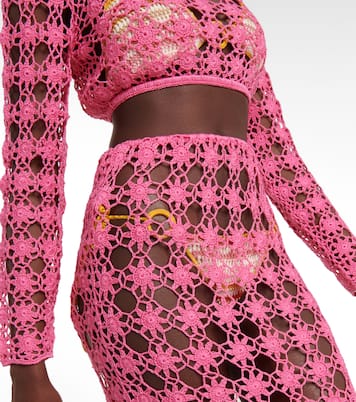 Maxirock Rosette aus Häkelstrick | Anna Kosturova