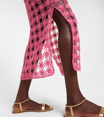 Maxirock Rosette aus Häkelstrick | Anna Kosturova