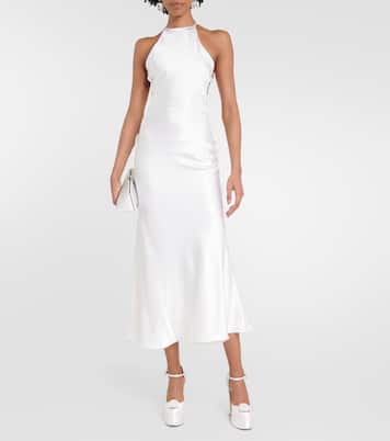 Plateau-Pumps Terra aus Satin | Malone Souliers