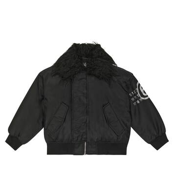 Padded twill bomber jacket | MM6 Maison Margiela Kids