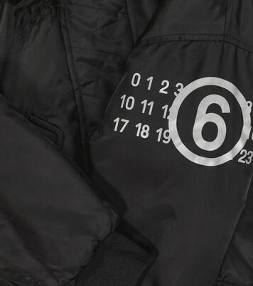 Padded twill bomber jacket | MM6 Maison Margiela Kids