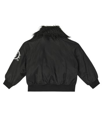 Padded twill bomber jacket | MM6 Maison Margiela Kids