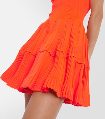 Ribbed-knit halterneck minidress | Alaïa