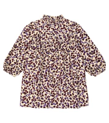 Topaz printed corduroy dress  | Bonpoint