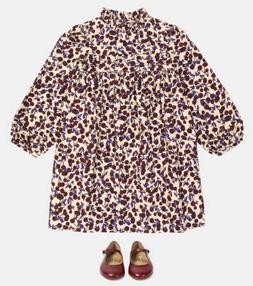 Topaz printed corduroy dress  | Bonpoint
