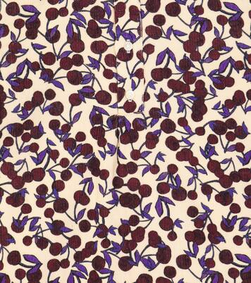 Topaz printed corduroy dress  | Bonpoint