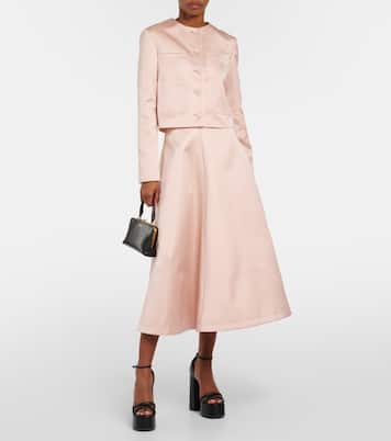 Midirock Varda aus Satin | Altuzarra