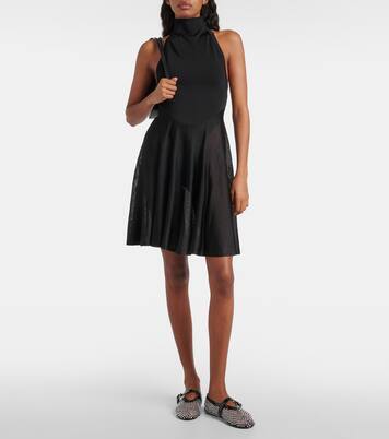 Embellished fishnet ballet flats | Alaïa