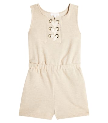 Cotton fleece playsuit | Chloé Kids