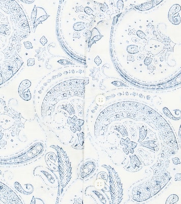 Camicia in cotone con stampa | Brunello Cucinelli Kids