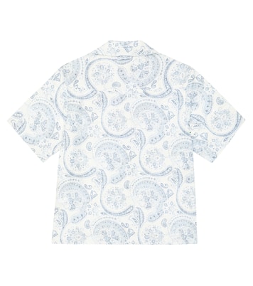 Camicia in cotone con stampa | Brunello Cucinelli Kids