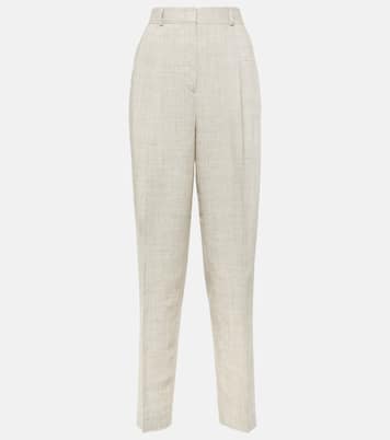 Pleated tailored straight pants | Toteme