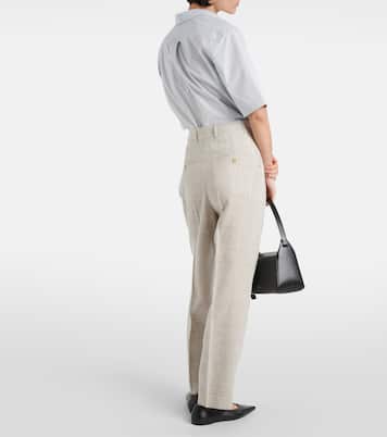 Pleated tailored straight pants | Toteme
