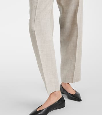 Pleated tailored straight pants | Toteme