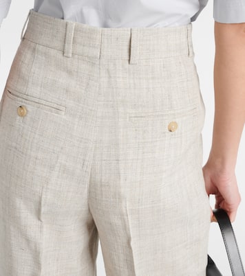 Pleated tailored straight pants | Toteme