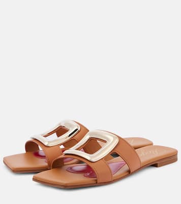 Pantoletten Viv‘ By The Sea aus Leder | Roger Vivier
