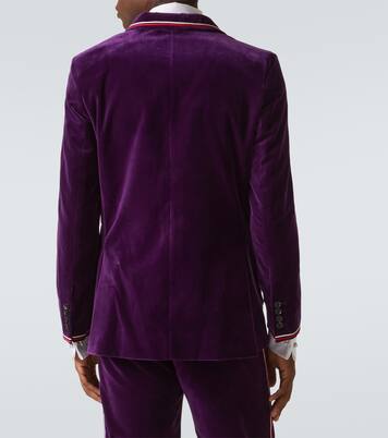 Showcase cotton velvet suit jacket | Bode