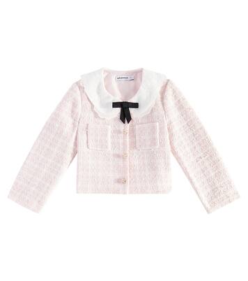Lace-trimmed bouclé jacket | Self-Portrait Kids