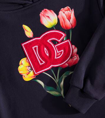 Robe en coton mélangé à carreaux | Dolce&Gabbana Kids