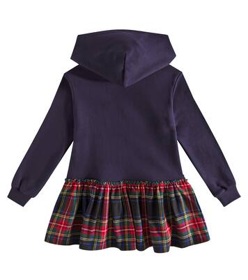 Robe en coton mélangé à carreaux | Dolce&Gabbana Kids