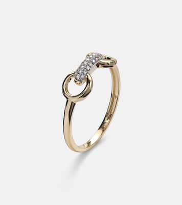 Ring Bridle aus 14kt Gelbgold mit Diamanten | Stone and Strand