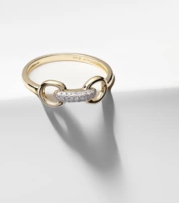 Ring Bridle aus 14kt Gelbgold mit Diamanten | Stone and Strand